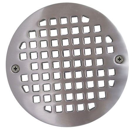 Jones Stephens Brushed Nickel 4-1/4in. Round Cast Brass Heavy Duty Strainer C6087BN